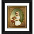 thumbnail image 1 of Nicola Marschall 12x14 Black Ornate Wood Framed Double Matted Museum Art Print Titled: Mary Susan Robbins (1859), 1 of 5