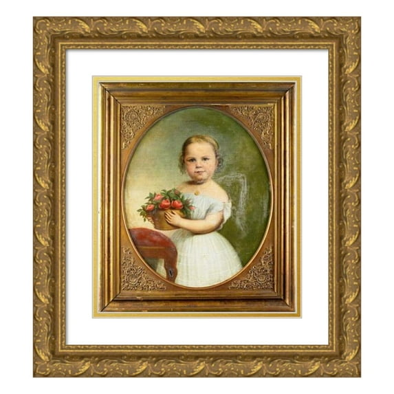Nicola Marschall 20x23 Gold Ornate Framed and Double Matted Museum Art Print Titled - Mary Susan Robbins (1859)