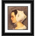 thumbnail image 1 of Nicolae Tonitza 2x Matted 20x22 Black Ornate Framed Art Print 'Breton Woman', 1 of 2