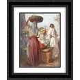 thumbnail image 1 of Nicolae Vermont 2x Matted 20x24 Black Ornate Framed Art Print 'At the Market', 1 of 2