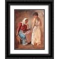 thumbnail image 1 of Nicolae Vermont 2x Matted 20x24 Black Ornate Framed Art Print 'Gypsy Women Talking', 1 of 2
