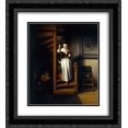 thumbnail image 1 of Nicolaes Maes 2x Matted 20x24 Black Ornate Framed Art Print 'The Listening Housewife ', 1 of 2
