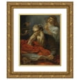 thumbnail image 1 of Nicolaes Pietersz. Berchem 12x14 Gold Ornate Wood Frame and Double Matted Museum Art Print Titled - Saint Jerome, 1 of 4