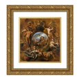 thumbnail image 1 of Nicolaes Pietersz. Berchem 15x16 Gold Ornate Wood Frame and Double Matted Museum Art Print Titled - Allegory of Autumn (C. 1670), 1 of 4