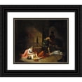 thumbnail image 1 of Nicolas-André Monsiau 24x20 Black Ornate Framed Double Matted Museum Art Print Titled: The Death of Agis (1789), 1 of 5