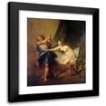 thumbnail image 1 of Nicolas Bertin 15x17 Black Modern Framed Museum Art Print Titled - Joseph and Potiphar's Wife (1690 - 1710), 1 of 5