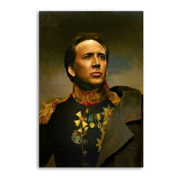 Nicolas Cage Home Decor Poster Wall Art Hanging Picture Print Bedroom Decorative Painting Posters Room Aesthetic 24x36inch(60x90cm)