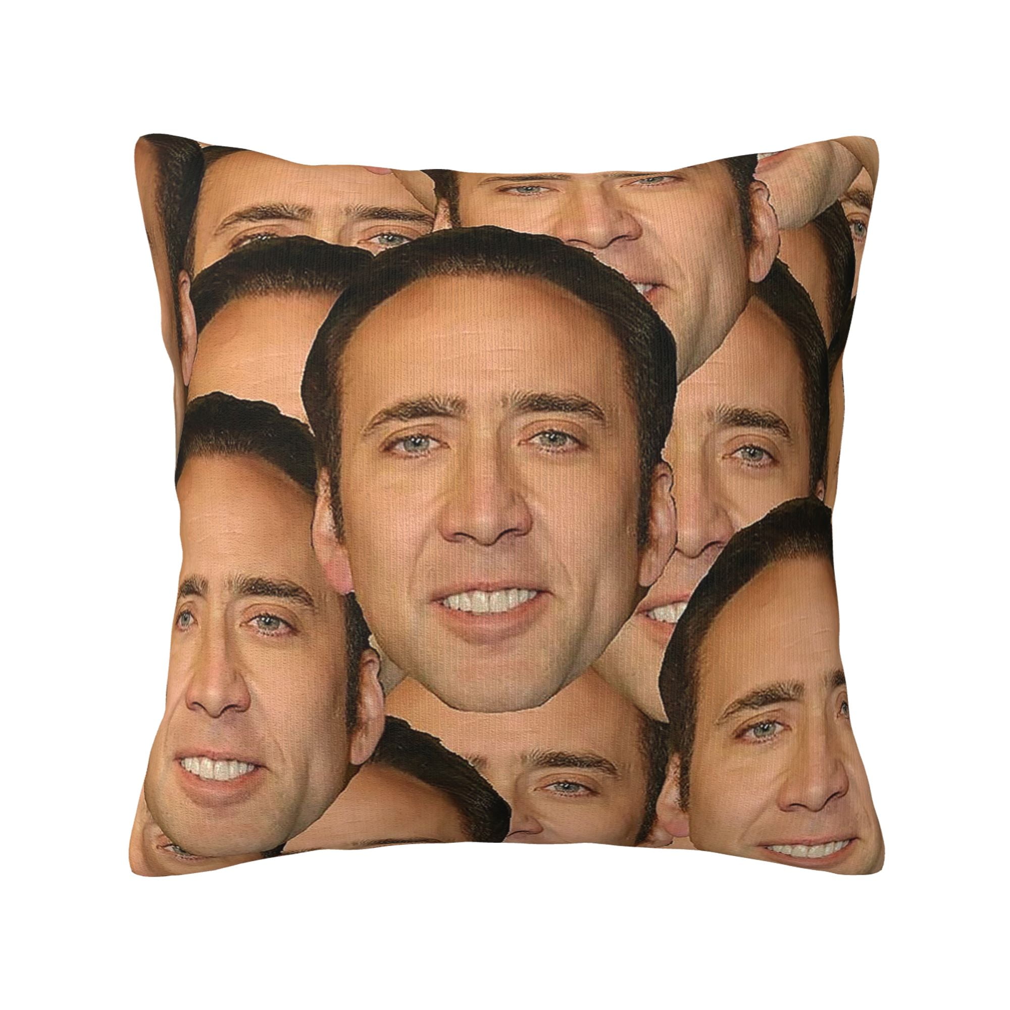 Nicolas Cage Pillow Case Throw Pillow Case Pillow 18x18in Shell for Couch Sofa Home Decoration One Size Walmart