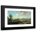 thumbnail image 1 of Nicolas Jean-Baptiste Raguenet 24x16 Black Modern Framed Museum Art Print Titled - The Enclosure of the Chartreux, Rue D'Enfer (1715-1793), 1 of 1