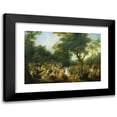 thumbnail image 1 of Nicolas Lancret 14x11 Black Modern Framed Museum Art Print Titled - Fete in a Wood (C.1722), 1 of 5