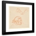thumbnail image 1 of Nicolas Lancret 15x16 Black Modern Framed Museum Art Print Titled - Portrait of an Actor and Study Of&nbsp;Hands, 1 of 5