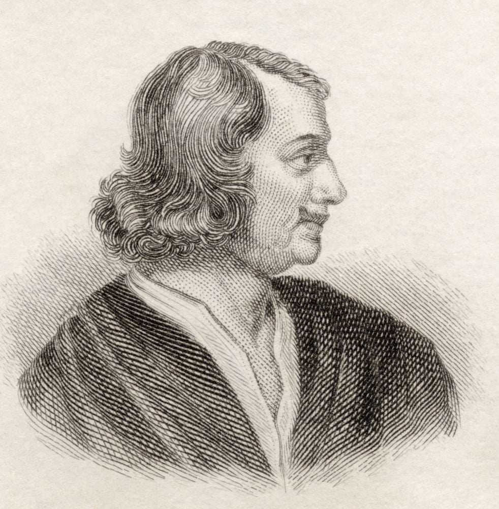 Nicolas Poussin 1594 To 1665 French Classical Painter From Crabbs Historical Dictionary Published 1825 Canvas Art - Ken Welsh Design Pics (24 x 24)