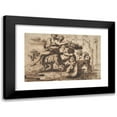 thumbnail image 1 of Nicolas Poussin 18x13 Black Modern Framed Museum Art Print Titled - Bacchanal (ca. 1635-36), 1 of 5