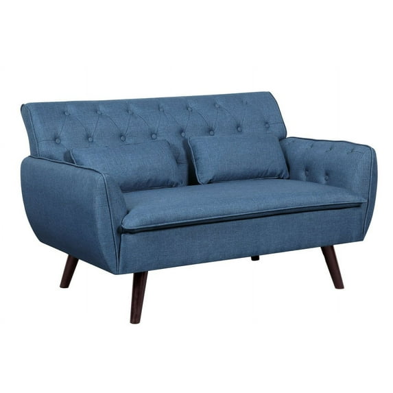 Nicolasa Linen Tufted Loveseat