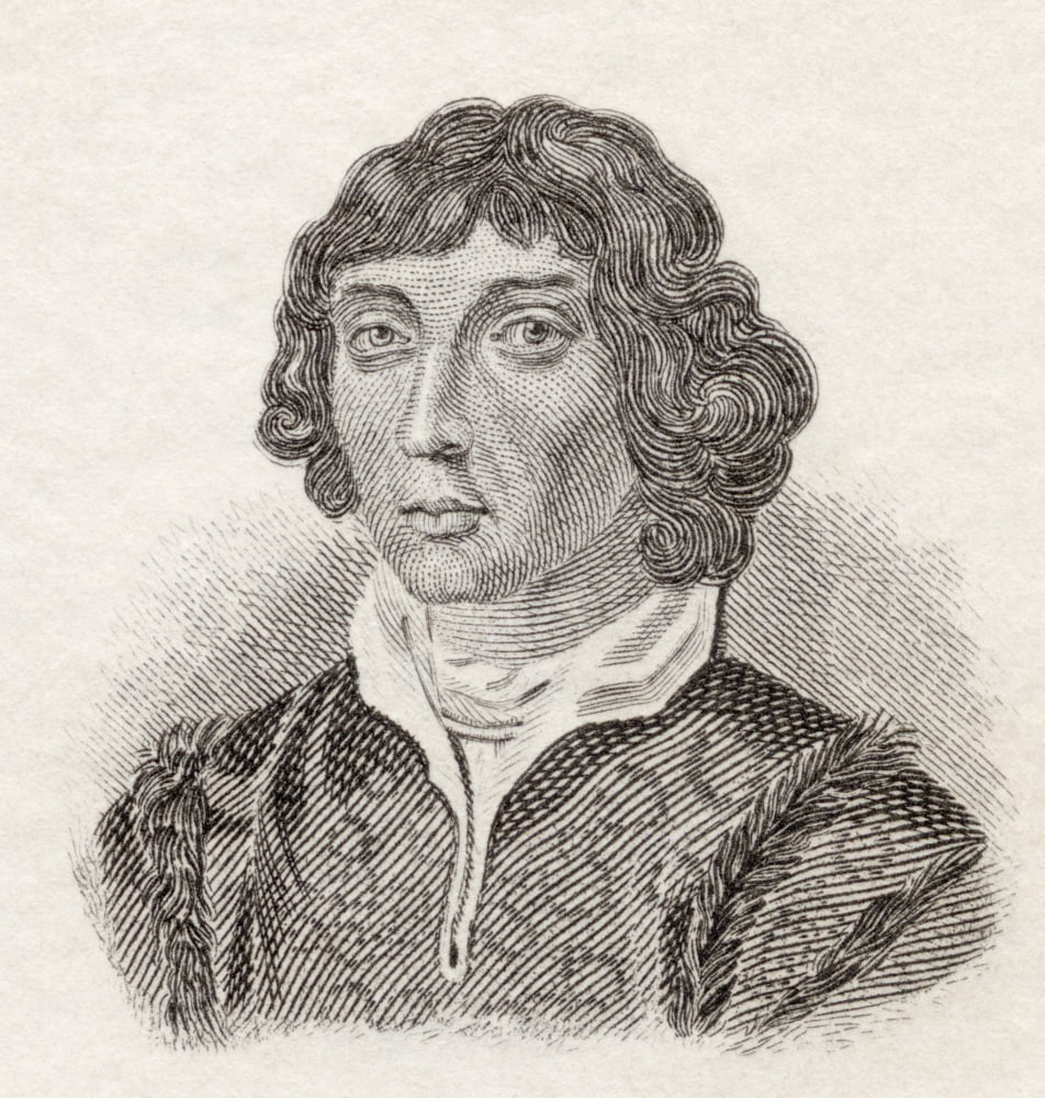 Nicolaus Copernicus 1473 To 1543 Polish Renaissance Astronomer And Priest From Crabbs Historical Dictionary Published 1825 Canvas Art - Ken Welsh  Design Pics (28 x 30)