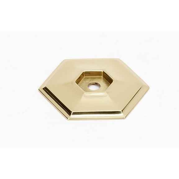 Nicole 1.38" Backplate, Polished Brass (Set of 2)