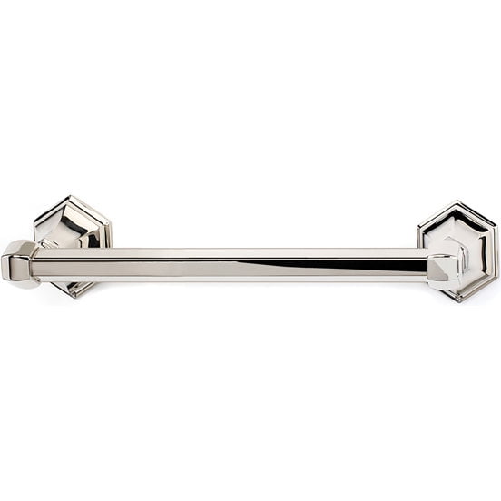 Nicole 12" Towel Bar, Polished Nickel