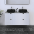 thumbnail image 1 of Nicole 4S 120 Double Sink Floating Bathroom Vanity (48" Width), 1 of 6