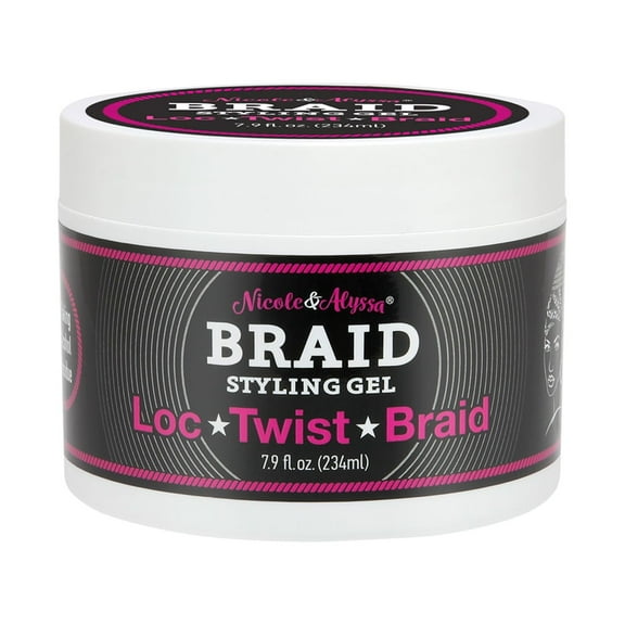 Nicole & Alyssa - Braid Styling Gel for Locs, Twists, and Braids 7.9 oz