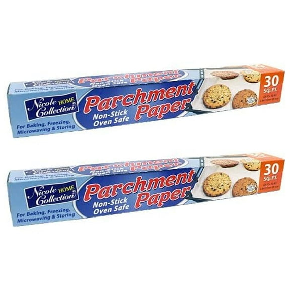 Nicole Collection Kitchen Parchment Paper Roll 60 Square Feet 15"x24'' [BULK] (300 Square Feet (10 Packages))