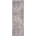 thumbnail image 1 of Nourison New Concept Washables 2' x 6' Ivory Latte Vintage Indoor Non-Slip Flatweave Rug, 1 of 9