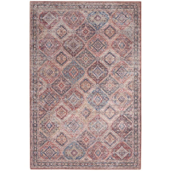 Nourison Home Machine Washable Boho Transitional Multicolor 4' x 6' Area Rug, (4' x 6')