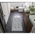 thumbnail image 1 of Nourison Home Machine Washable Series 1 3' x 5' Ivory Grey Vintage Indoor Rug, 1 of 9
