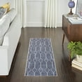 thumbnail image 1 of Nourison Home Machine Washable Series 1 Geometric Navy 2' x 6' Area Rug (2x6), 1 of 8