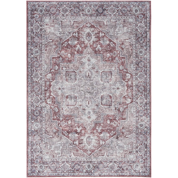 Nourison Home Machine Washable Series 1 Persian Ivory Brick 7'10" x 9'10" Area Rug (8x10)
