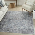 thumbnail image 1 of Nourison Home Machine Washable Series 1 Persian Light Grey/Blue 6' x 9' Area Rug, (6x9), 1 of 13