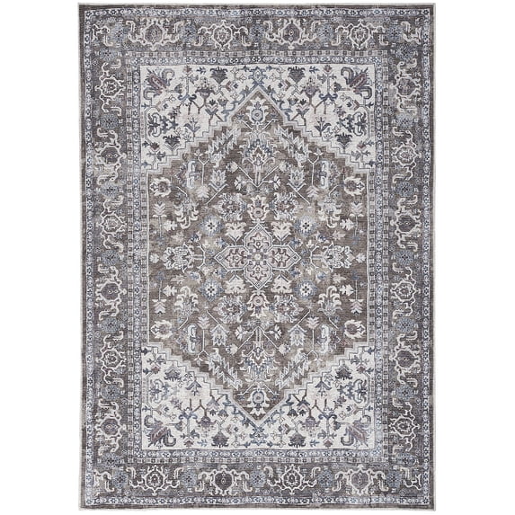 Nourison Home Machine Washable Series 1 Persian Olive Ivory 5'3" x 7'3" Area Rug (5x7)