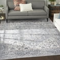 thumbnail image 1 of Nourison Home Machine Washable Traditional Boho Grey 9'2" x 12' Area Rug, (9' x 12'), 1 of 12
