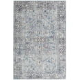 thumbnail image 1 of Nourison Home Machine Washable Traditional Boho Light Grey/Blue 4' x 6' Area Rug, (4' x 6'), 1 of 14