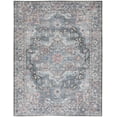 thumbnail image 1 of Nicole Curtis Machine Washable Vinatge Boho Light Blue Multi 9'2" x 12' Area Rug, (9' x 12'), 1 of 11