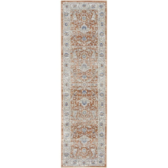 Nourison Home Series 4 2'2" x 7'6" Grey/Multi Vintage Indoor Rug