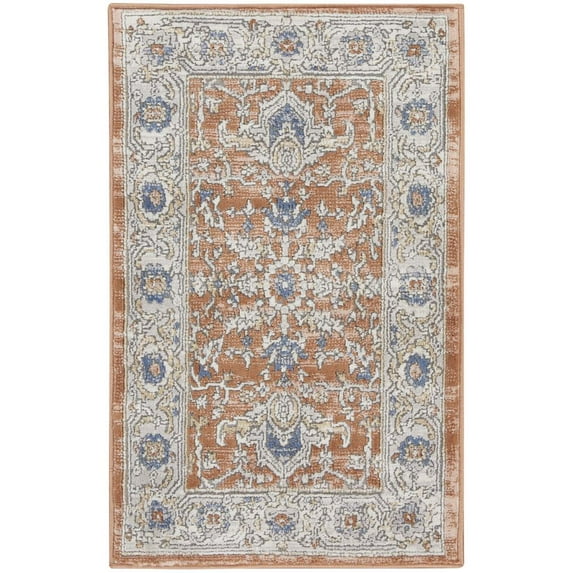 Nicole Curtis Series 4 2' x 3' Grey/Multi Vintage Indoor Rug