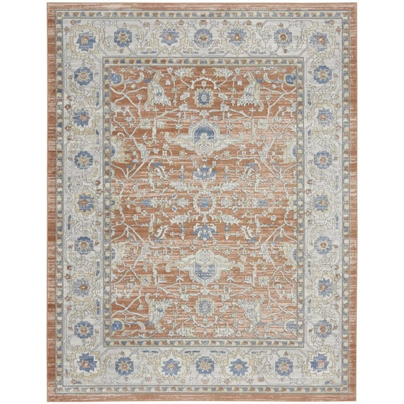 Nicole Curtis Series 4 7'10" x 9'10" Grey/Multi Vintage Indoor Rug