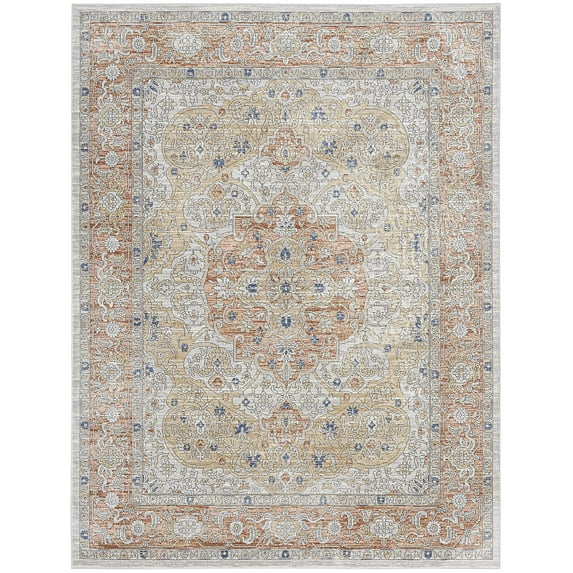 Nourison Home Series 4 7'10" x 9'10" Ivory/Multi Vintage Indoor Rug