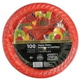 thumbnail image 1 of Nicole Fantani's Ideal Dining 9" Disposable Red Plastic plates Good to use in Microwave, Bulk Stock for Restaurant, Hotel, Deli & Elegant Parties: 150 Coun15, 1 of 5