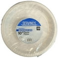 thumbnail image 1 of Nicole Fantani's Serving 10" Disposable White Plastic plates Good to use in Microwave, Bulk Stock for Restaurant, Hotel, Deli & Elegant Parties : 1000 Count, 1 of 6