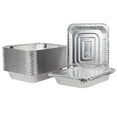 thumbnail image 1 of Nicole Fantini 9x13 Half Size Aluminum Disposable Pans with Lids - Serve Various Delicacies for Events Counts-10, 1 of 3