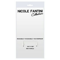 Nicole Fantini Collection Disposable Plastic Tablecloth Rectangle 54" x 108" (Clear)