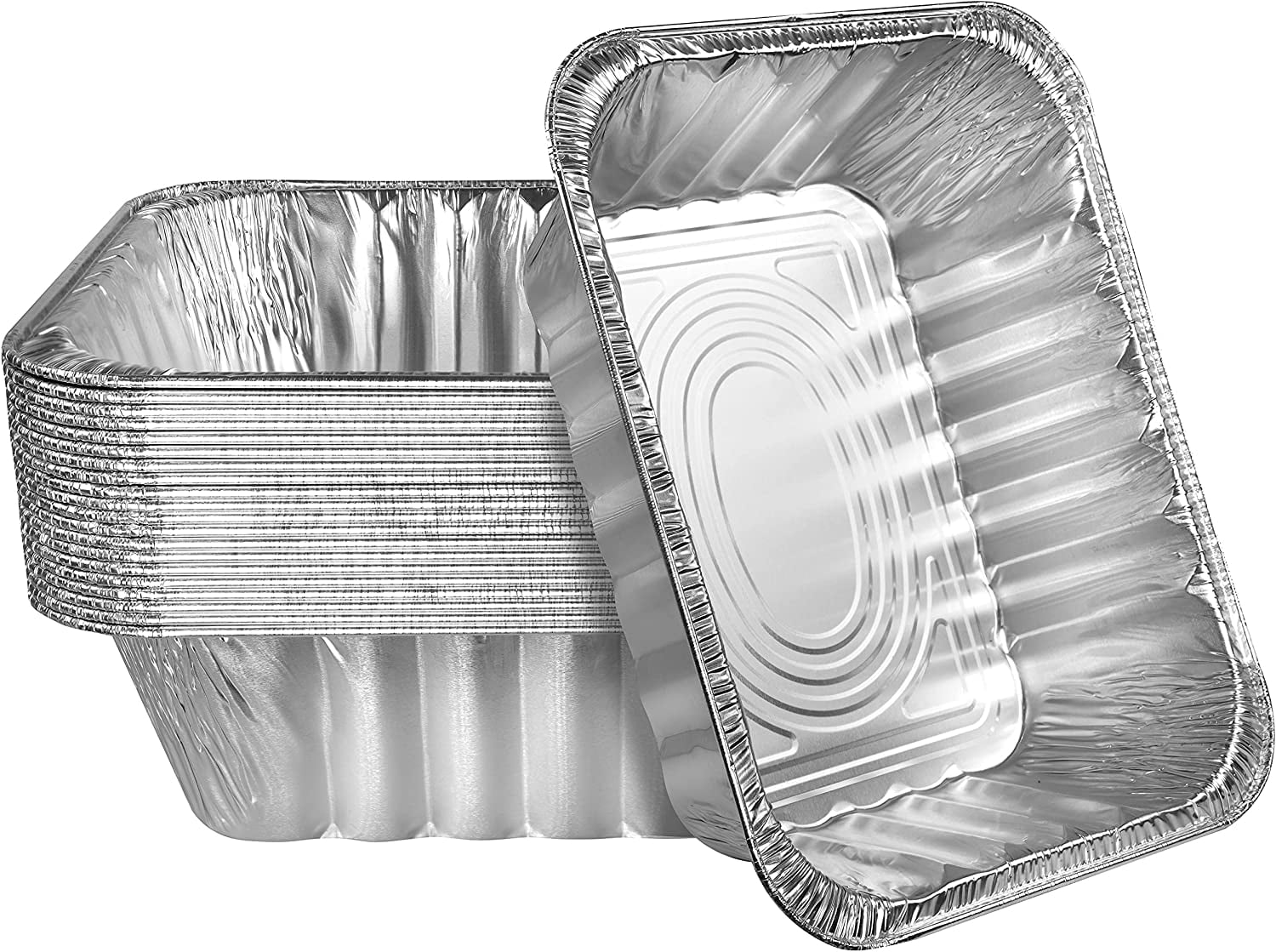 Nicole Fantini Full Size Deep Aluminum Foil Roasting & Steam Table Pans - Deep Pan for Catering Large Groups - Disposable Pans Great for Cooking
