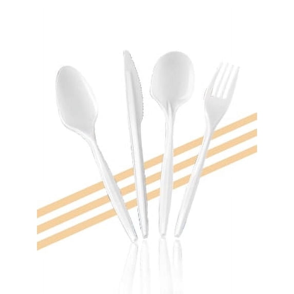 Nicole Fantini Medium Weight Super Economical Combo Pack of Cutlery (Tea Spoon, Soup Spoon, Fork & Knife 50 Each)