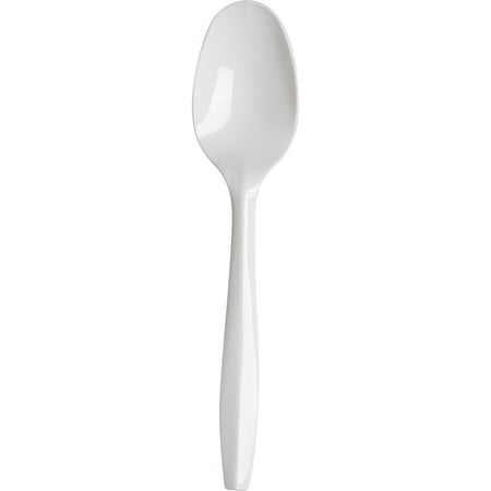 Nicole Fantini Medium Weight White Disposable Plastic Tea Spoon Collection: Qty 500