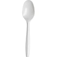 thumbnail image 1 of Nicole Fantini Medium Weight White Disposable Plastic Tea Spoon Collection: Qty 50, 1 of 4