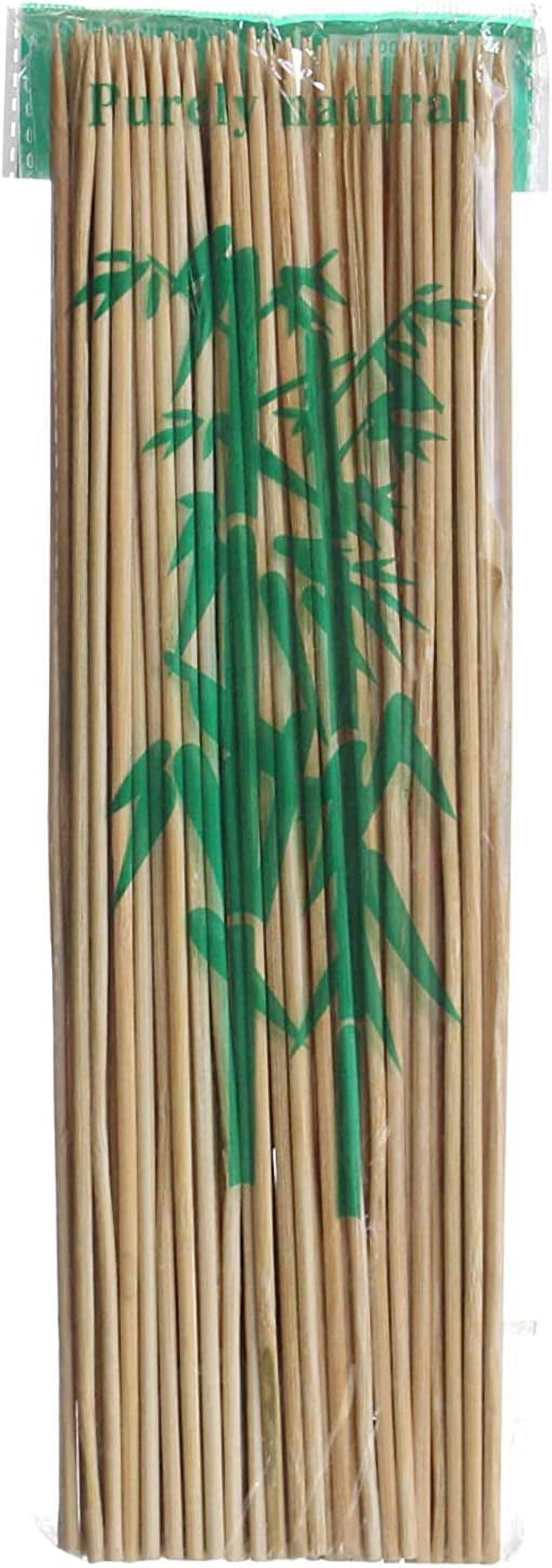 Bambo Inches Nicole Fantini's 12 Inch Bamboo Skewers for Kabobs 4mm Natural Bamboo ...