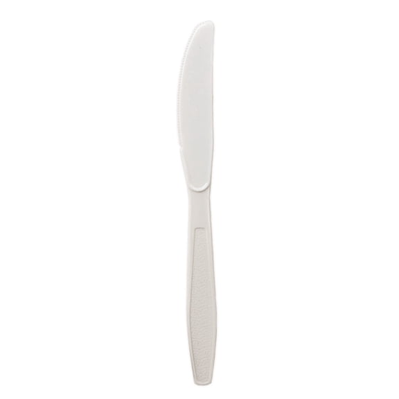 Nicole Fantini's Disposable Economical Plastic White Knifes (100 Count) for home Resturant, Hotel, Deli & big parties