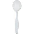 thumbnail image 1 of VeZee's Disposable Economical Plastic White Soup Spoons (50 Count) for home Resturant, Hotel, Deli & big parties, 1 of 5