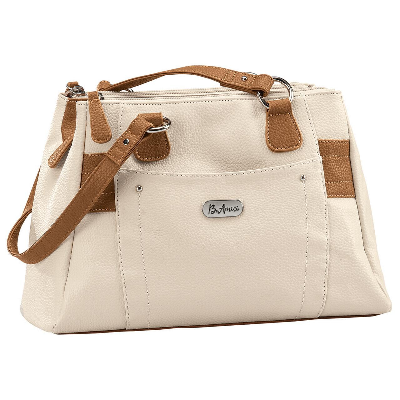 Nicole Miller Black Designer Purse Shoulder Handbag Straw Summer Multi  Pocket | eBay
